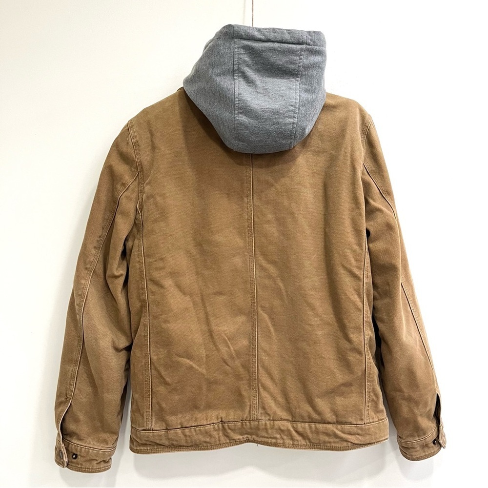 Levi’s Men’s Sherpa Lined Midweight Hooded Work Jacket Chore Coat Barn Field S - Picture 2 of 10